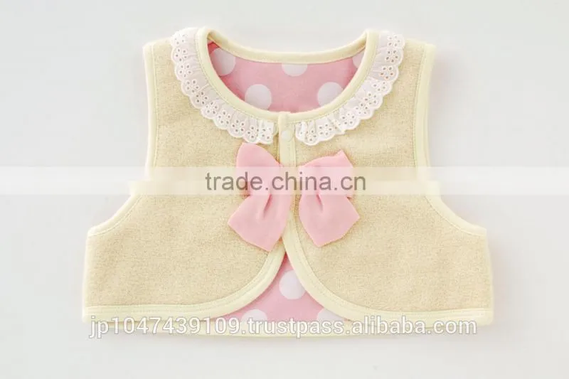 Japanese wholesale products high quality cute newborns baby girl clothes vest for winter kids wear toddler clothing children