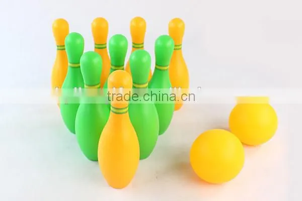 19cm bowling set toy for kids with 10 bottles and 2 balls
