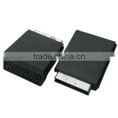 Shenzhen Wholesales Scart male to female and 3 rca female with switch