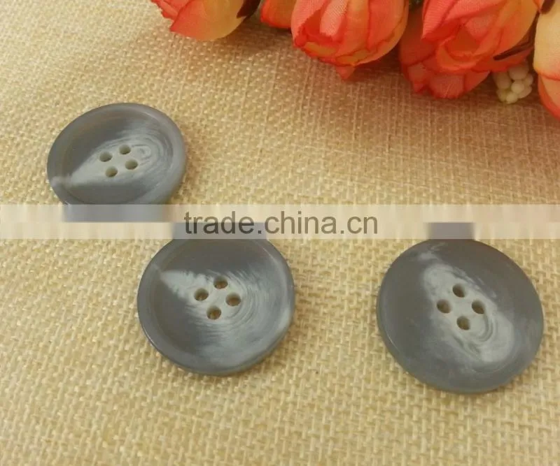Resin 4 holes Faux Horn Button