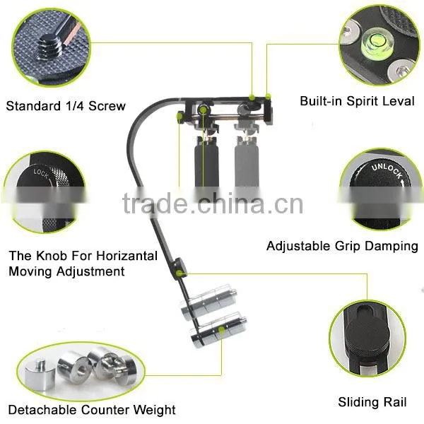 Handheld Stabilizer Video Camera Stabilizer Video Support Steady for Gopro ,DSLR Camera Camcorder,Smartphones