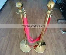zinc barrier stanchion with rope