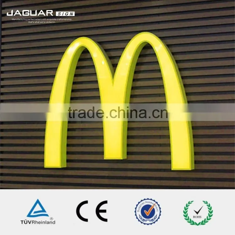 factory direct outside decoration round 3d alphabetical blister letter