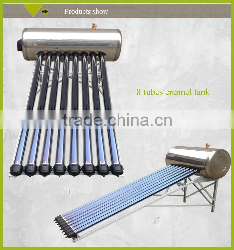 quick heating rooftop solar water heater
