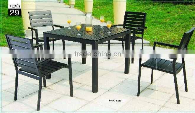 wooden dining table and chair