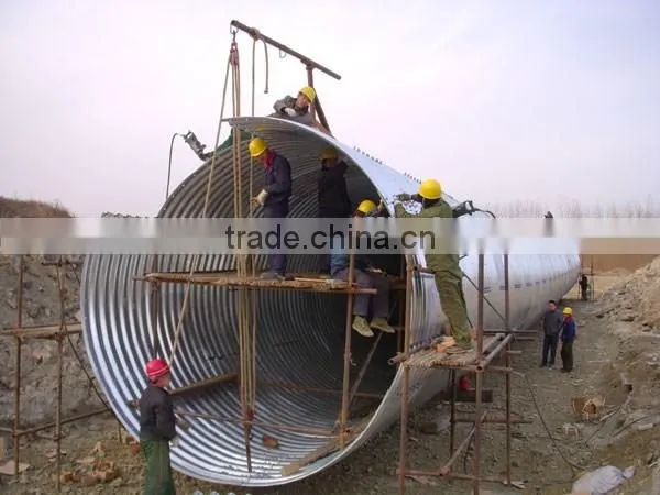 Hot dip galvanized metel corrugated bridge