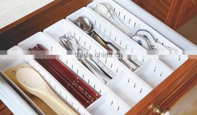 PP 34.8*8*5 Kitchen storage tool adjustable plastic storage box/storage box/small plastic tool boxes