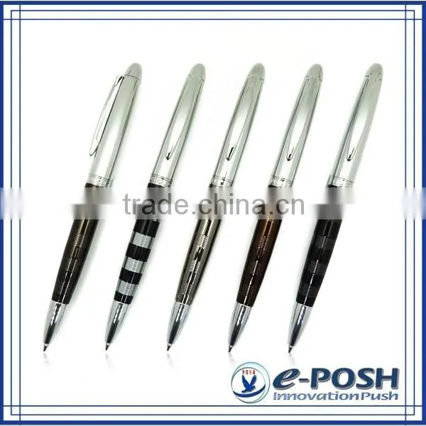 Triangle aluminum extrusion barrel touch screen roller ball point pen with stylus