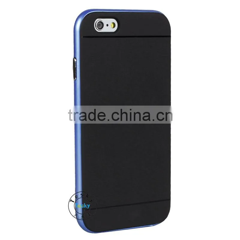 aluminum +tpu mobile phone metal case for iphone 6