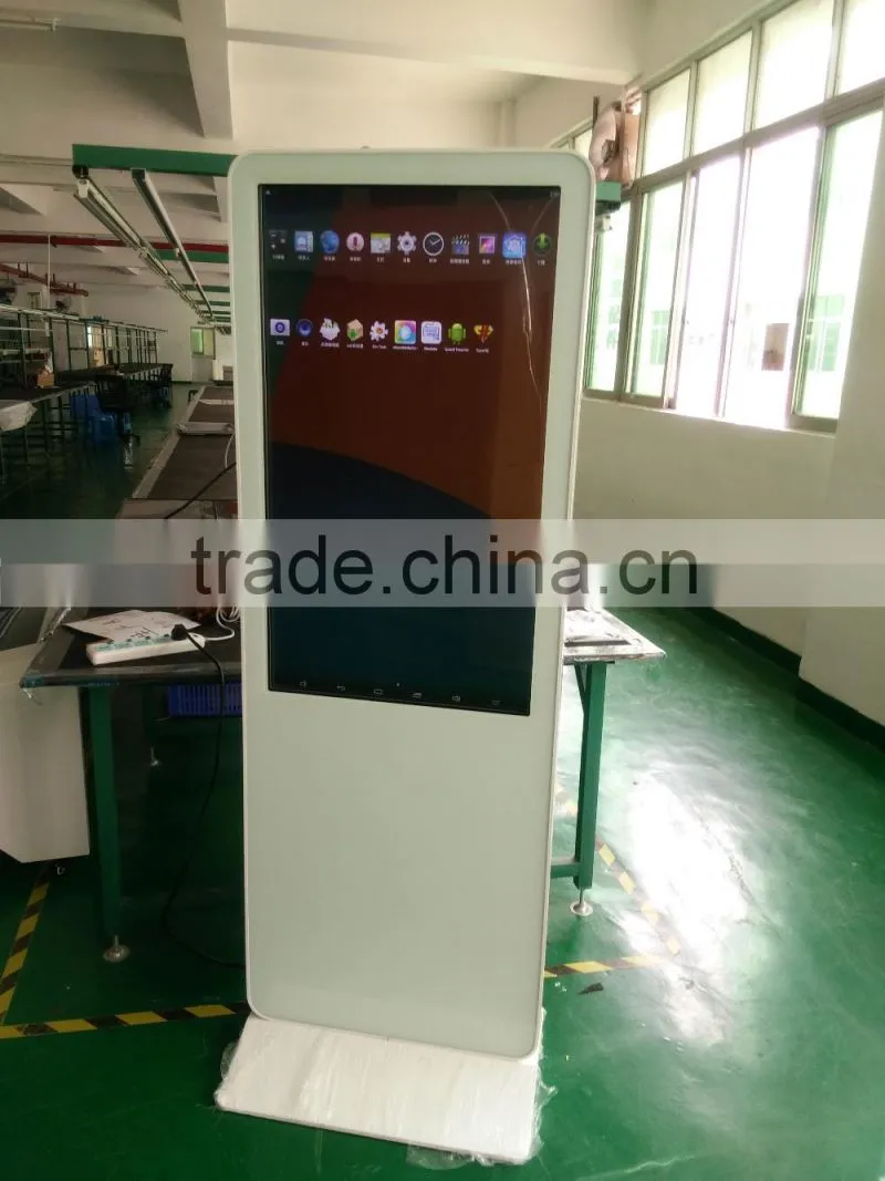 42 Inch Floor Standing Android Wifi Touch Screen Kiosk with photo print funtion