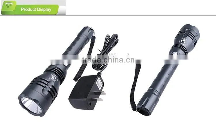 High quality elongated lithium battery led torch light manufacturers