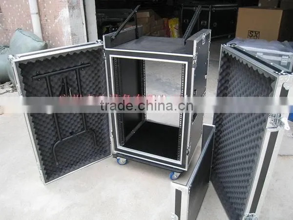 16U shockproof flight rack case