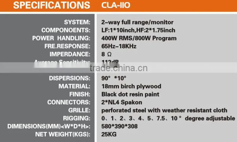 10 inch line array