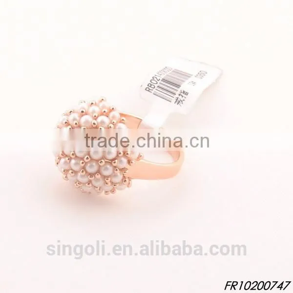 Rhinestones Three Rings a set Crystal Ring