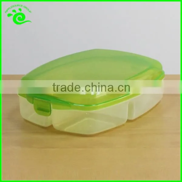 ~ FDA Safe 3-compartment plastic bentolunch box / Food container for kid