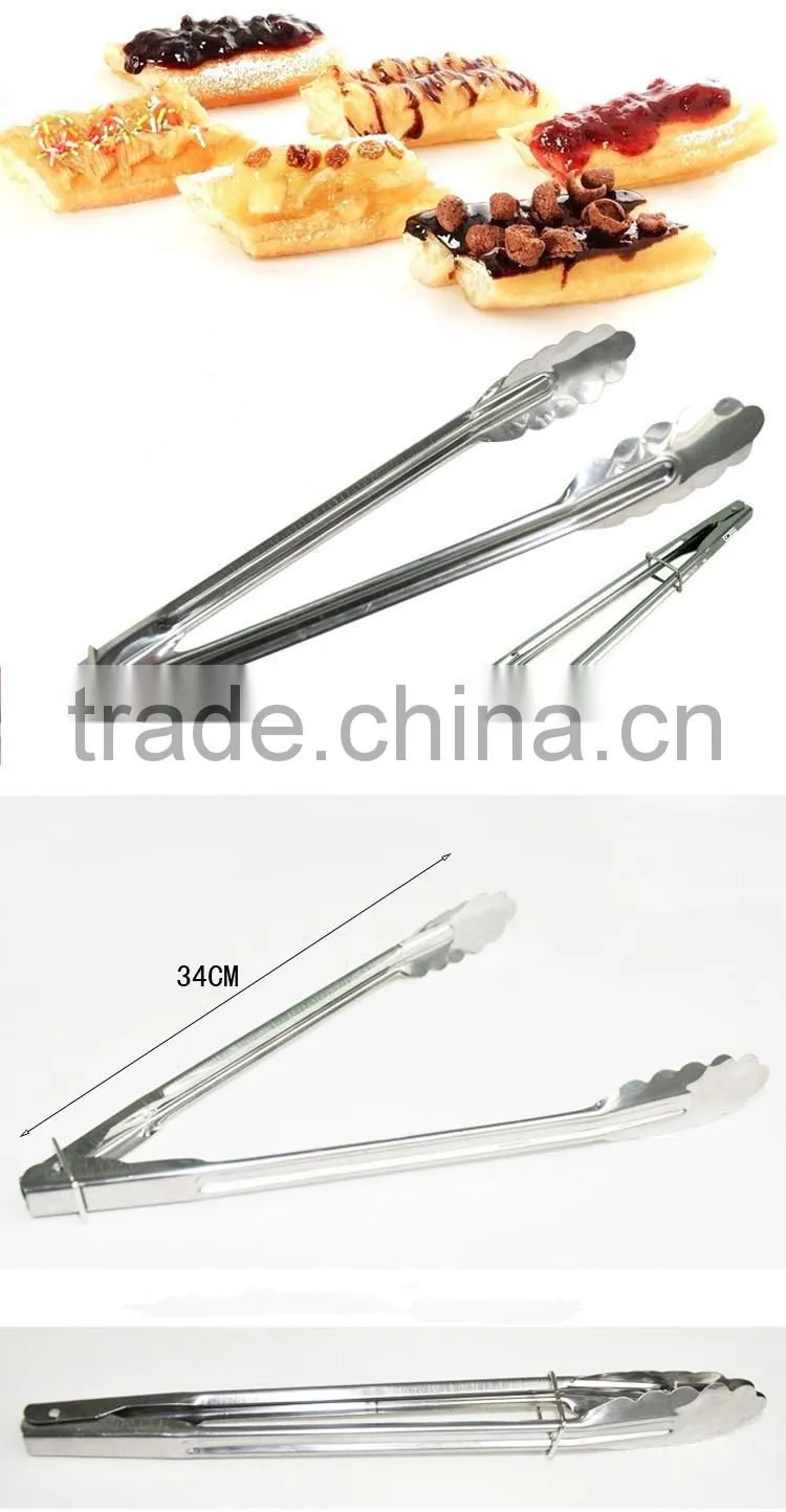 stainless steel metal Barbecue BBQ serving tong