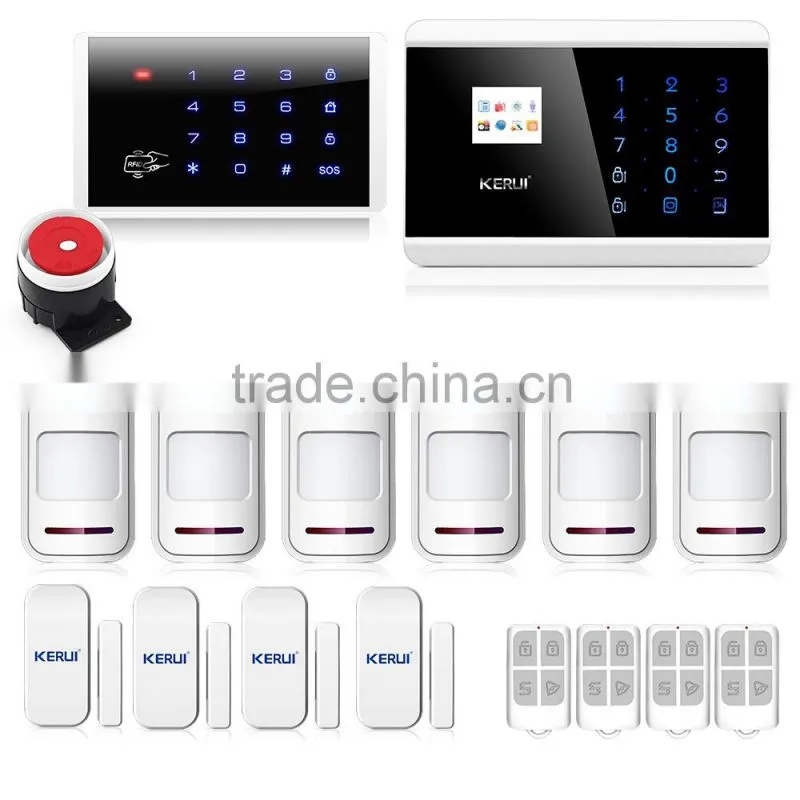 2016 hot sale stored 40 cards with transfer distance 100m kerui keypad for security alarrm system