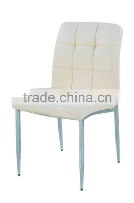 PU leather and steel dining Chair