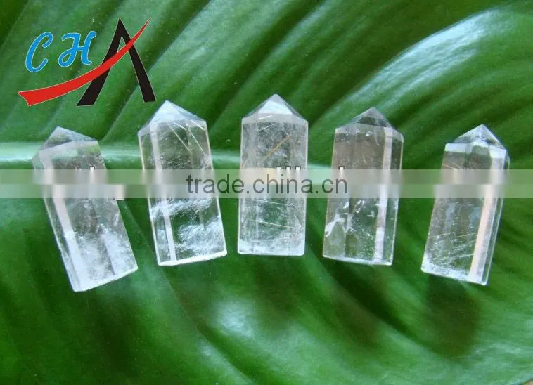 Fashion transparent quartz crystal point pendants