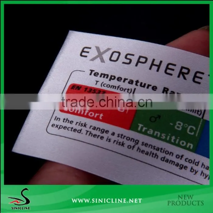 Sinicline Design custom woven labels for jacket