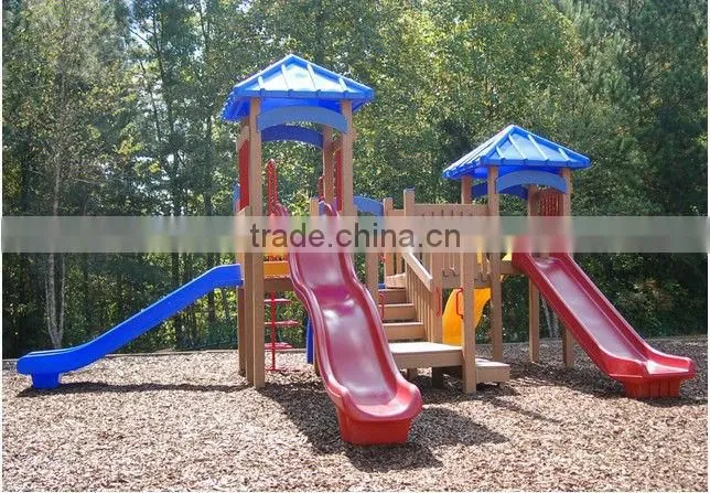 Outdoor Plastic Slide Playground