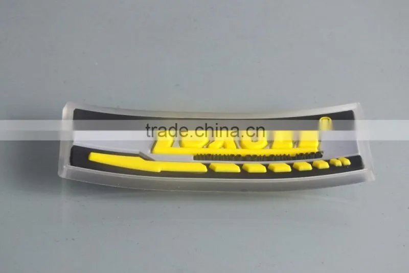ECO-Friendly PVC Label For Garment, Soft PVC Trademark Brand, PVC Brand Label