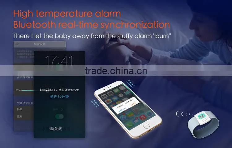 2016 kids iFever intelligent wearable electronic Digital thermometer smart for baby monitor household With App