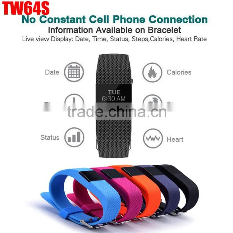 Premuim 1Inch OLED Bluetooth Smart waterproof Bracelet / Wrist Band Sport 80mAh Smart Watch With Pedometer