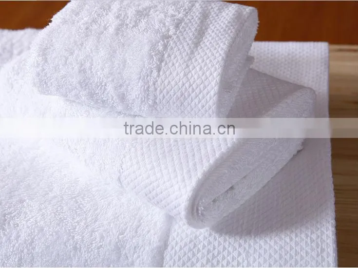 cotton plain terry white set towels wholesale