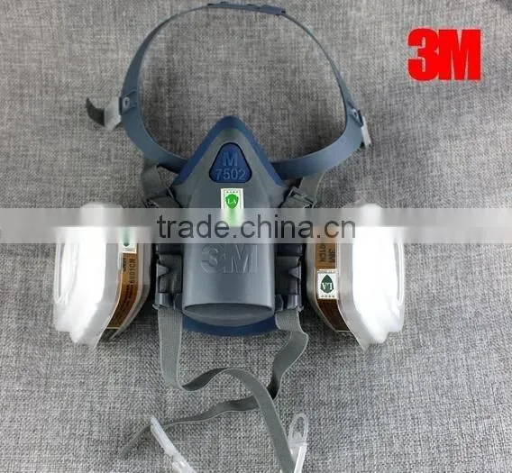 3M 7501 3M 7502 3M 7503 Silicone Half Facepiece Gas Mask Reusable Respirator/Half Respirator Gas Mask