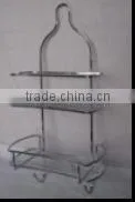 Bathroom 3 tier metal wire shower caddy