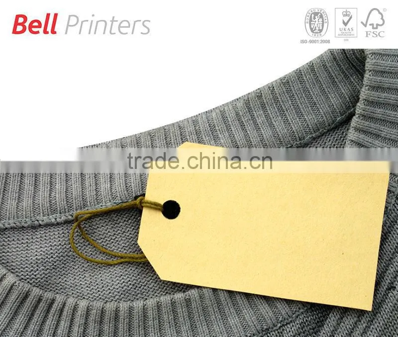 Garment Tag customised sizes materials printed tag from India