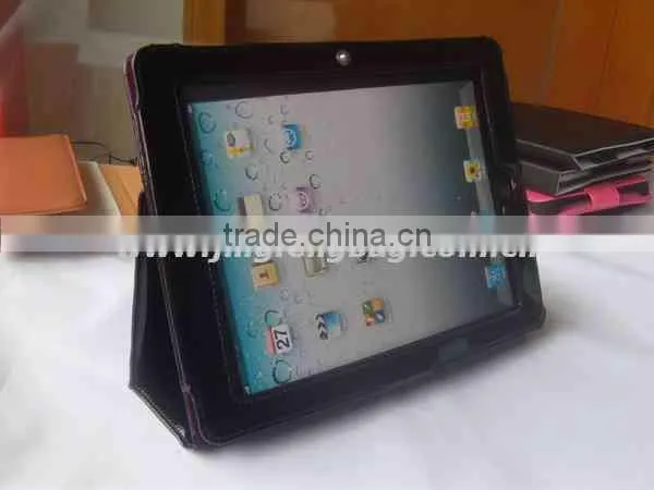 2014 newest hot sale fashion 9.7" leather tablet case