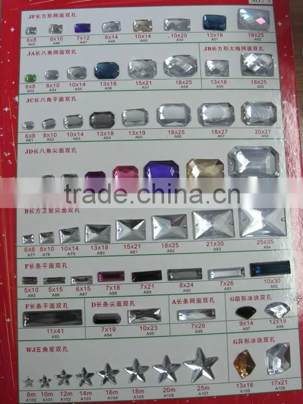 APF009 hot sale clear hot fix stone garment accessories