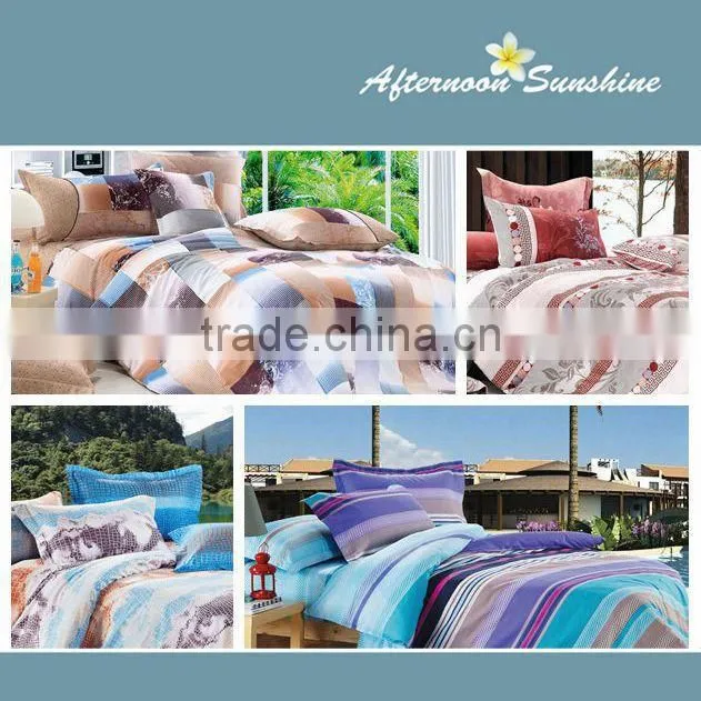 100% cotton128*68 pigment printed bedding set