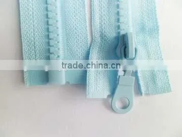 5# polyester zipper plastic type open end zipper separating zipper winter coate zipper