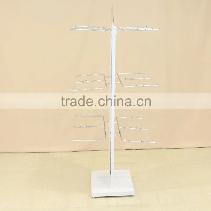Multi function metal display rack for hanging items