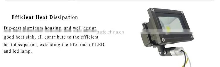 UL cUL IP65 10W Knuckle LED Flood Light with 3 Years Warranty