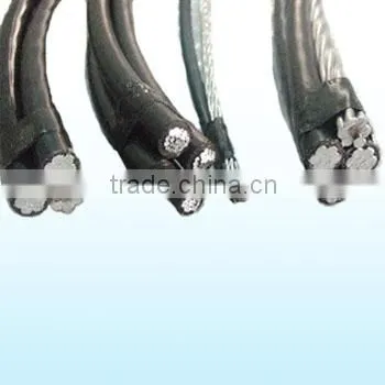 XLPE & PE insulated ABC cable ,the cable of service drop