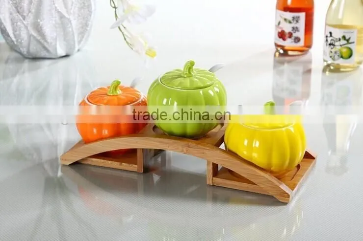High quality airtight ceramic spice jars