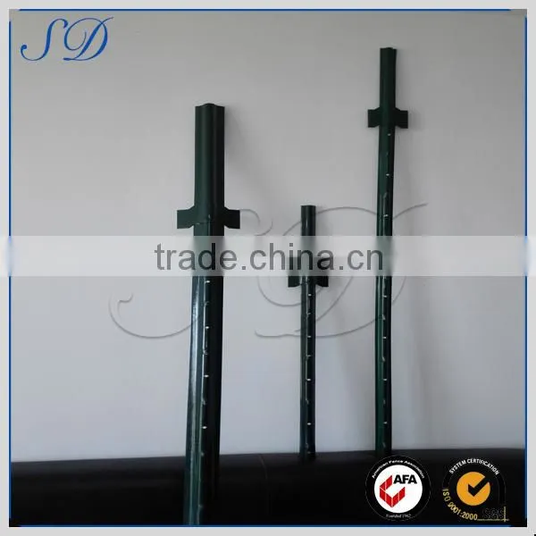 China factory powder coated u shape fence post
