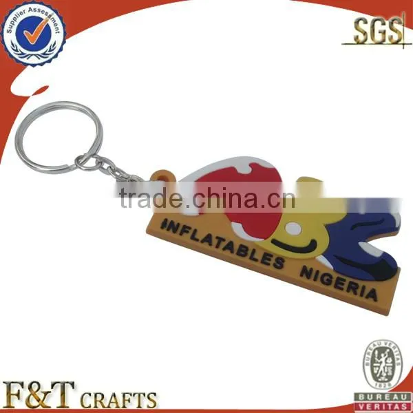 2014 custom soft pvc rubber keychain for promotions