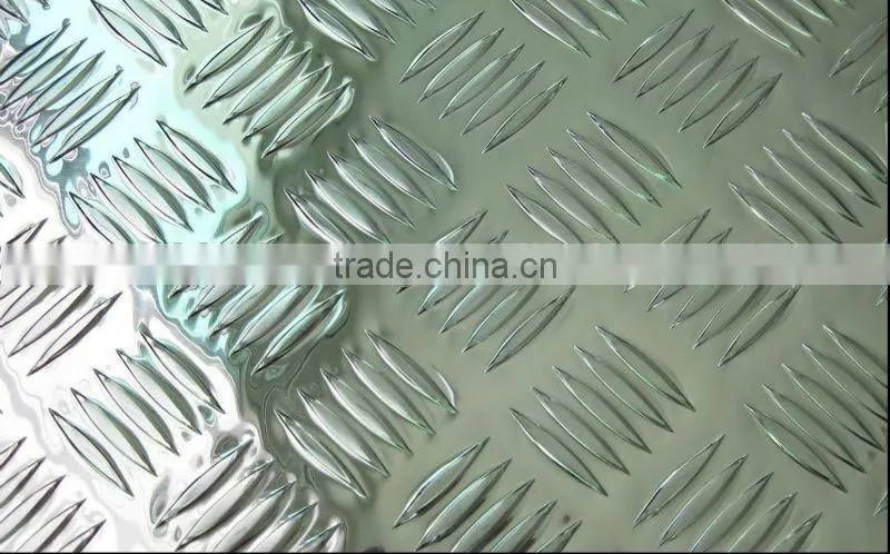 Five bar alloy 5083 H32 aluminum chequred plate for boat deck