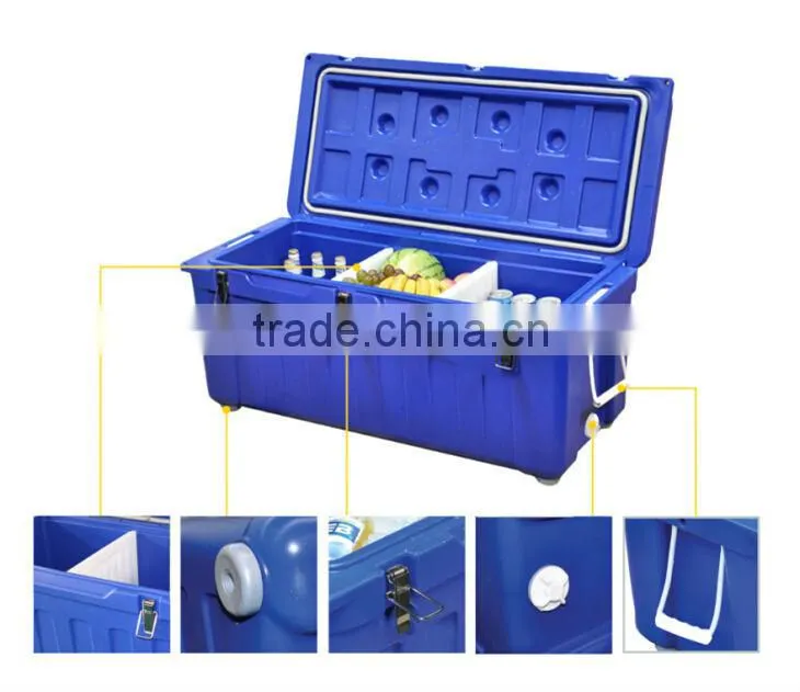 SCC Ice bin cooler, rotomold plastic ice cooler