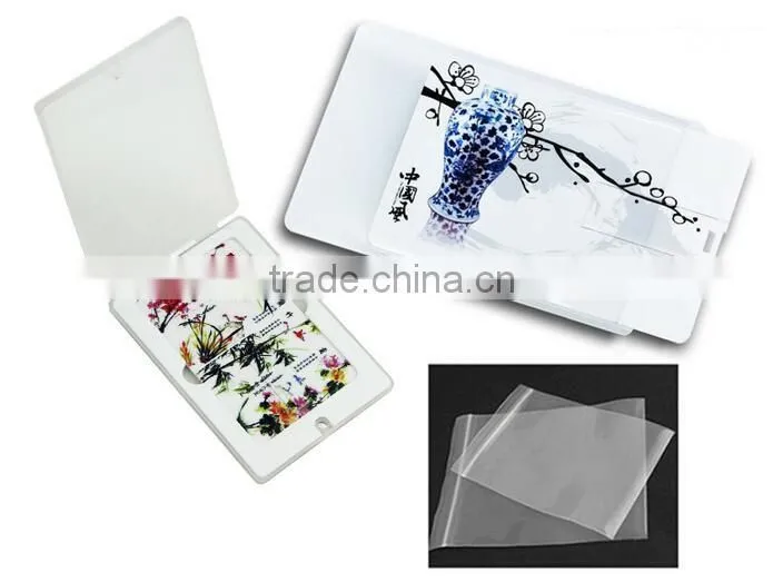 plastic custom business card usb flash drive 2GB