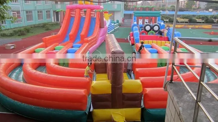 Commercial huge inflatable courses/inflatable adventure time