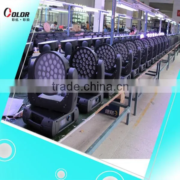 37pcs 12W rgbw 4 in 1led wash zoom moving head professional show lighting