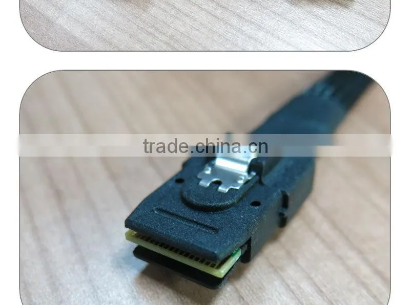 MINI SAS SFF-8087 To 4 SATA 90 degree Angled type HDD cable 100cm
