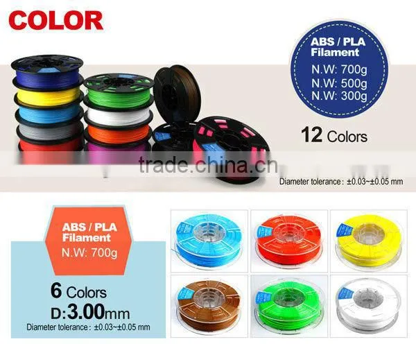 ABS / PLA Filament 1.75mm abs pla 3d printer filaments