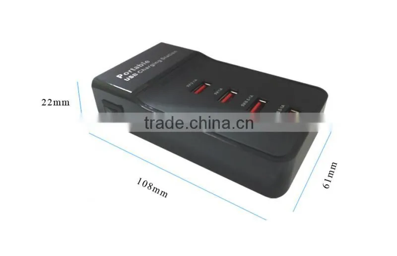 USB 4 Ports mobile phone charge station